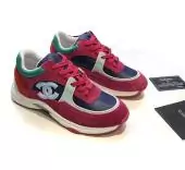 chanel running sports sneakers femmes chaussures 186 rouge